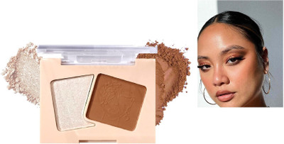 nn mini 2 in 1 palette case highlighter with contour pack of 1 Highlighter(MULTI COLOR)