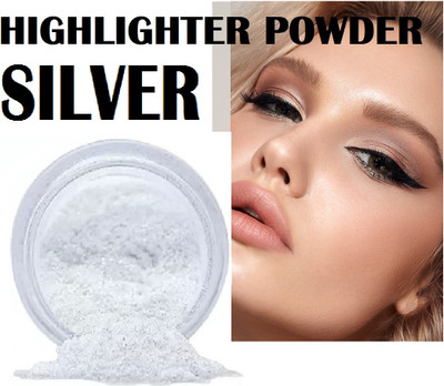 OLETSUN Professional Long Lasting Illuminating Highlighter Shine Finish  Highlighter(Silver)