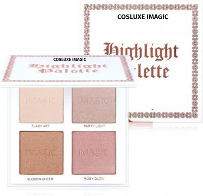 COSLUXE IMAGIC 4 IN 1 HIGHLIGHT & CONTOUR PALETTE Highlighter(MULTICOLOR)