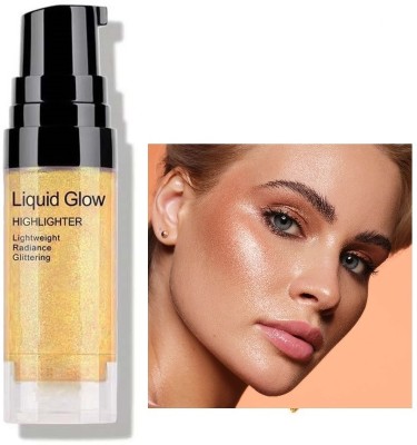 WOONGMI High Quality HD Glow Liquid Highlighter Makeup For All Skin Tone Highlighter(Gold)