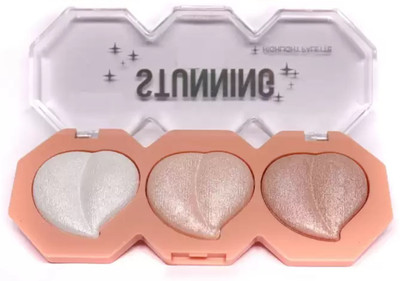 DARVING 3 Shade illuminating and Blusher Palette  Highlighter(MULTI COLOR)