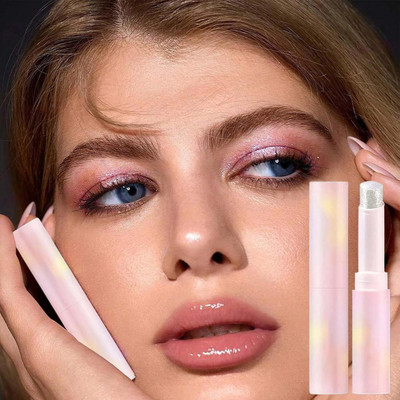 GULGLOW99 Multipurpose Glitter Jelly Highlighter Stick Eyeshadow Glitter Stick Highlighter(SILVER)