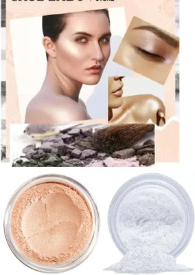 Aylily Perfect Shimmering Finish Gold And Silver Highlighter Powder Highlighter(Gold, Silver)