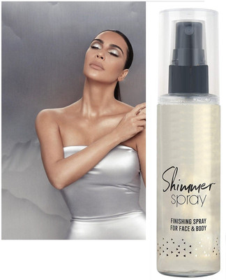 MYEONG Smooth Shimmer Glow Body Bronzer Smoky Silver Cream Spray Highlighter(SILVER)