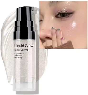 Maryville liquid highlighter with HD GLOW in silver shade. Highlighter(Silver)