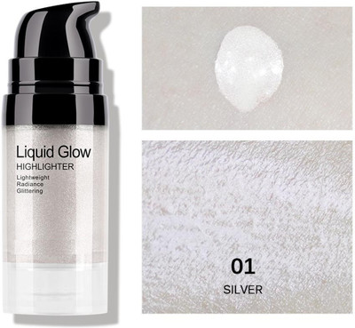 luzimaisa Liquid highlighter face and body waterproof For Womrns Highlighter(Silver)