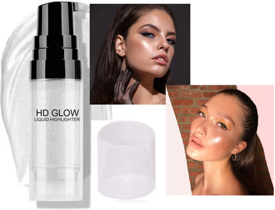 CATERINACHIARA Sliver Liquid Highlighter Illuminating Waterproof & Long Stay  Highlighter(sliver)