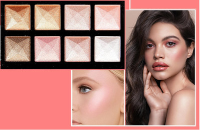 Vyomiris Highlighters & Luminizers Contour Bronzer and Highlighter Palette Highlighter(Multicolur)