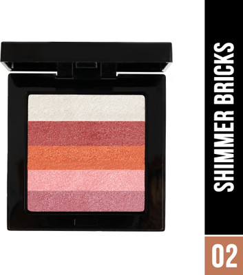 Hilary Rhoda Shimmer Bricks Highlighter Palette | Highly Pigmented & Long Lasting Highlighter(8.1 g | Shade - 02)