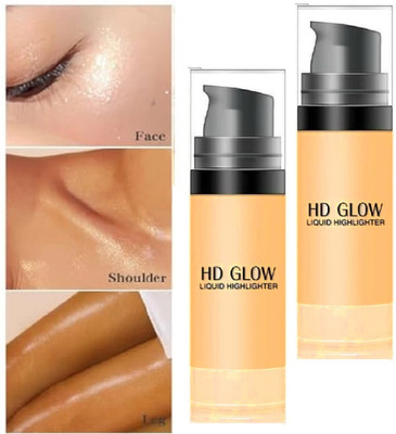 AFARAXIA New Liquid Highlighter With Dewy Finish for all skin tone Highlighter(Gold)