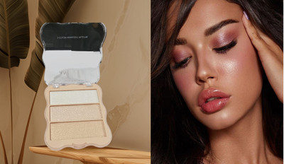 AFARAXIA Best 3 color shimmer highlighter for face makeup Highlighter(gold)