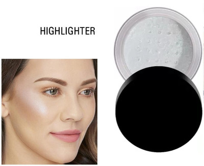 Amaryllis Silver Gold for Face Loose Powder and Glitter eye Shadow  Highlighter(Silver)