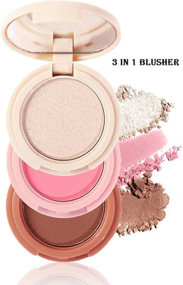Vyomiris blusher Face Palette for a Redness and Glowing Look Highlighter(Multicolur)