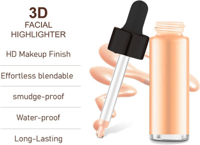 MYEONG Makeup Champagne Smooth Shimmer Liquid  Highlighter(Copper)