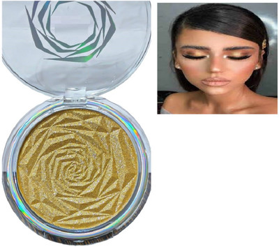 Luipui GOLDEN COLOR SHIMMER HIGHLIGHTER BRICK (05 SHADES) Highlighter(GOLDEN)