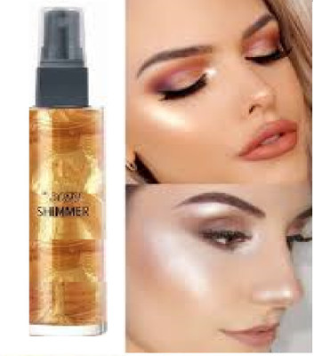 Luipui Face Body Glow Illuminator, Body Highlighter All In One Makeup (GOLD) Highlighter(GOLDEN)
