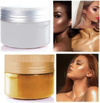 REIMICHI Gold & Silver Shimmer Loose Powder  Highlighter(gold, silver)