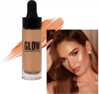 GFSU - GO FOR SOMETHING UNIQUE WATER PROOF AND LONG LASTING LIQUID HIGHLIGHTER Highlighter(ROSE GOLD)