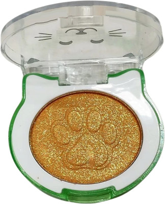 AFARAXIA Highlighter shimmer press powder for face makeup Highlighter(GOLD)