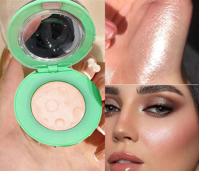 manasona Highlighter Highlight Shimmering Powder,Waterproof Long Lasting  Highlighter(Rose Gold)