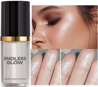 Emijun Liquid Highlighter With Dewy Finish and smooth shiny  Highlighter(WHITE)