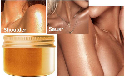 YAWI Shimmer Shiny Gold Highlight For Professional Look Highlighter(GOLD)