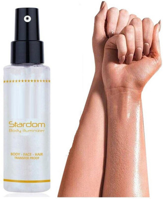ADJD Radiance All In One Makeup, Face Body Glow Illuminator, Body  Highlighter(SILVER)