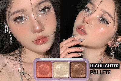 AEPRUY Illuminating Backed Highlighter Easy-to-blend Formula  Highlighter(Multicolor)
