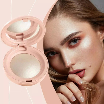 GULGLOW99 Lightweight & Waterproof | Perfect for Eye & Face Glow Baked Highlighter Palette Highlighter(BRIGHT GOLD)
