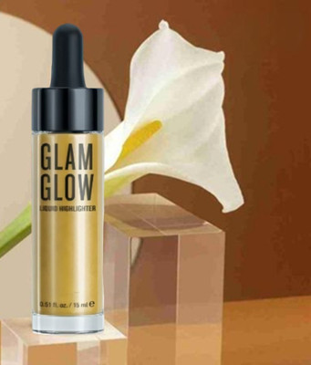 DARVING liquid Face 3D Glow Bridal Makeup With Beauty Blender Highlighter water proof Highlighter(GOLD)