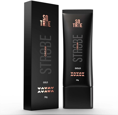 Sotrue Strobe Cream - 30gm | Instant Illumination | Primer + Moisturizer + Highlighter(Gold)