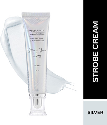 FACES CANADA Strobe Cream - 30ml |Instant Illumination | Primer + Moisturizer + Highlighter(Silver)