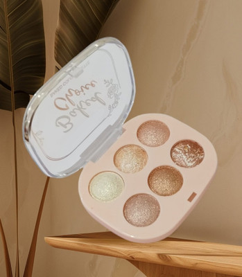 REIMICHI shimmer pressed baked blusher and highlighter palette  Highlighter(multi color)
