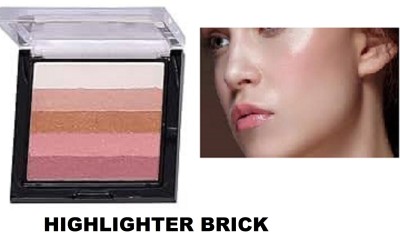 Luipui LONG KASTING SHIMMER HIGHLIGHTER BRICK (01 SHADES) Highlighter(MULTICOLOR)