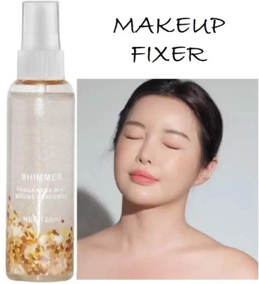 Jiwoo Makeup Setting Spray Natural Long Lasting Finish Face Fixer  Highlighter(SILVER)