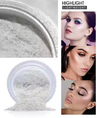 AFARAXIA Natural Glow Ultra Pigment Texture Longwear Illuminating  Highlighter(silver)