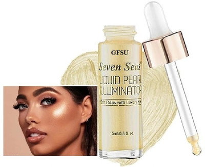 GFSU - GO FOR SOMETHING UNIQUE Liquid Illuminator Ultra Smooth Shine Waterproof Face And Body-1 Highlighter(Gold)