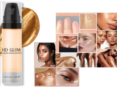 AFARAXIA Liquid Highlighter Radiant and Long-Lasting Illuminator gold2 Highlighter(gold)