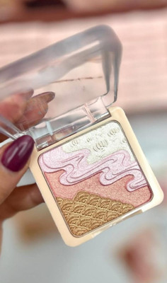 ADJD Highlighter 4 in 1 Illuminating shimmer pressed Highlighter(MULTI COLOUR)