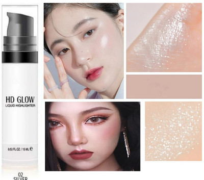 tanvi27 Liquid Highlighter - Radiant and Long-Lasting Illuminator Highlighter(silver)