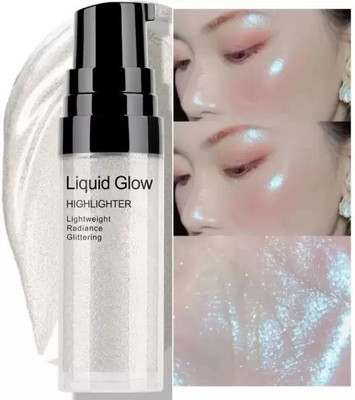 GFSU - GO FOR SOMETHING UNIQUE Best Waterproof And Long Lasting Smooth Finish Liquid  Highlighter(silver)