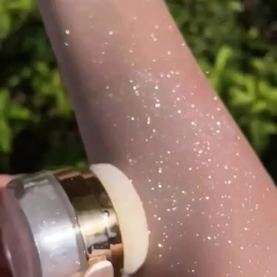 MYEONG Easy to Apply Highlighter Glitter Powder Multi-Purpose Shimmer Highlight powder(Pearl Silver)