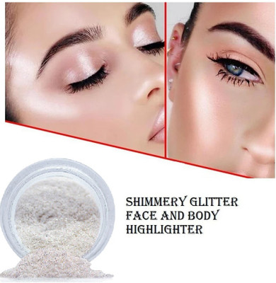 NADJA New Color Change Highlighter for Face, Eyes & Body Makeup Highlighter(WHITE)