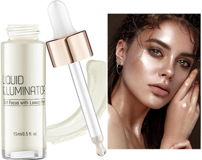 manasona Silver Highlighter Illuminating & Glitter Highlighter | Dewy Finish  Highlighter(Silver)