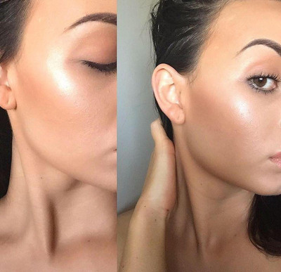 Herrlich MAKEUP SHIMMER MINI HIGHLIGHTER POWDER SILVER COLOR Highlighter(SILVER)