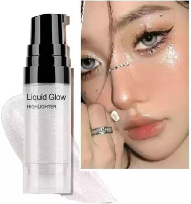 THTC Shimmer Liquid Drops for Radiant Glow Highlighter(SILVER)