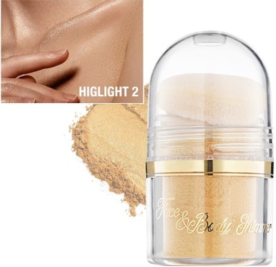 GULGLOW99 Glitter Duo-Chrome Metallic Body & Face Shimmer  Highlighter(GOLDEN)