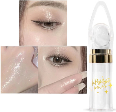 KAIASHA Shimmer Powder Intense Silver Loose Face Shiner  Highlighter(SILVER)