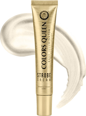 COLORS QUEEN Strobe Cream 30g | Primer + Highlighter + Moisturizer | Instant Illuminating Highlighter(Magical Gold)