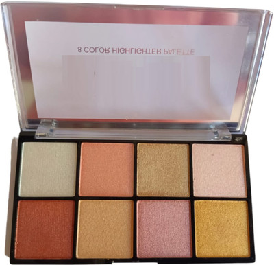 Latixmat 3D Long Lasting Makeup Shimmer Highlighter Palette Highlighter(multi)